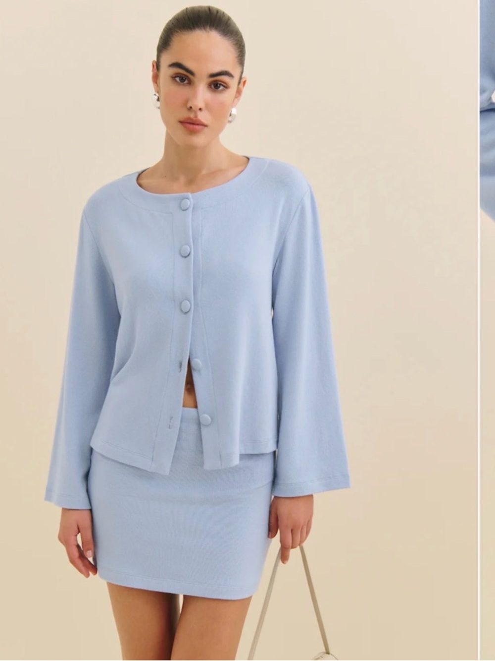 NWT Reformation Hunter Knit Cardigan Set